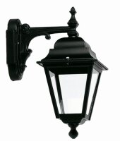 Applique ext&eacute;rieure IP44 Rustique Aluminium Noir E27