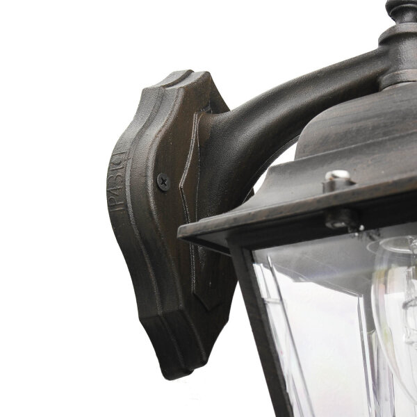 Lampe dextérieur noire Aluminium IP44 Rustique E27