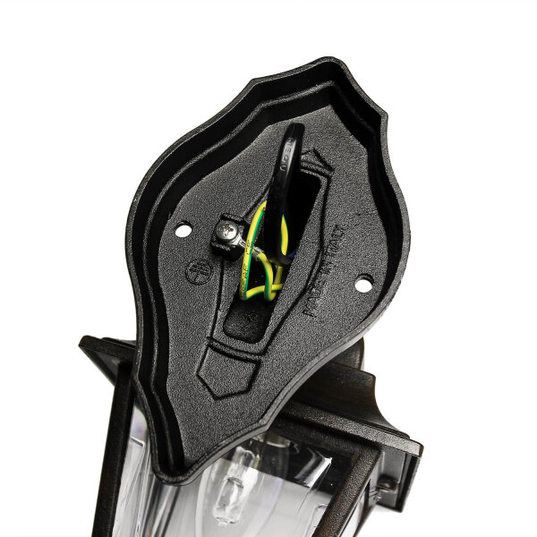 Lampe dextérieur noire Aluminium IP44 Rustique E27