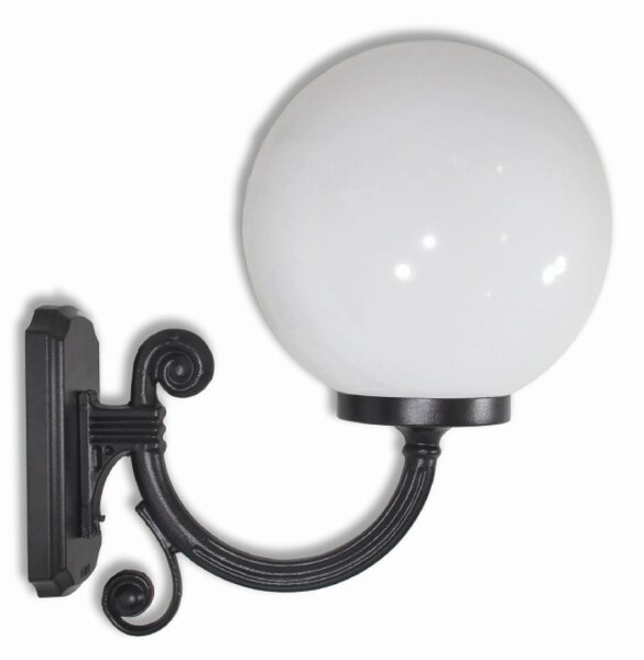 Lampe dextérieur stylée Noir Blanc Abat-jour sphérique IP43