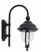 Lanterne murale rustique noire IP44 E27 H:40cm...