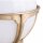 Luminaire de socle extérieur laiton Boule Abat-jour blanc