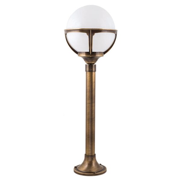 Lampe de jardin ALONNISOS laiton antique H:69cm