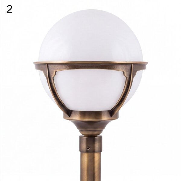 Lampe de jardin ALONNISOS laiton antique H:69cm