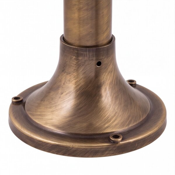 Lampe de jardin ALONNISOS laiton antique H:69cm