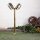 Lampadaire extérieur antique 2flmg en laiton véritable