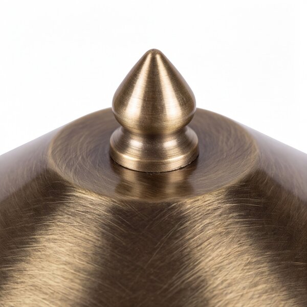 Lampe dallée jardin laiton verre H:29cm extérieur ANDROS