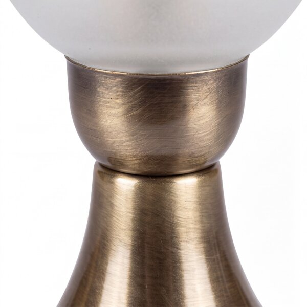 Lampe dallée jardin laiton verre H:29cm extérieur ANDROS