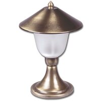 Lampe dallée jardin laiton verre H:29cm...