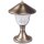 Lampe dallée jardin laiton verre H:29cm extérieur ANDROS