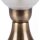 Lampe dallée jardin laiton verre H:29cm extérieur ANDROS