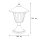 Lampadaire résistant aux intempéries laiton rustique H:29cm