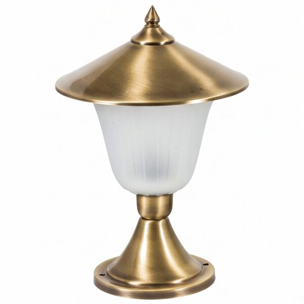 Eclairage de jardin en laiton verre inoxydable décoratif