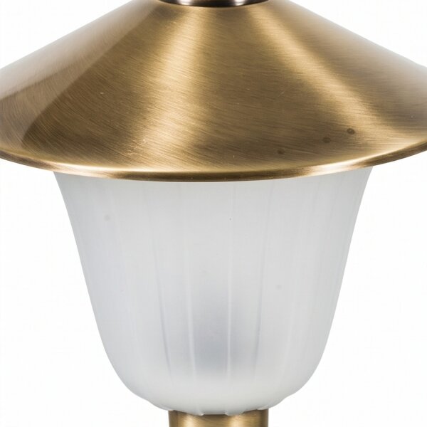 Eclairage de jardin en laiton verre inoxydable décoratif