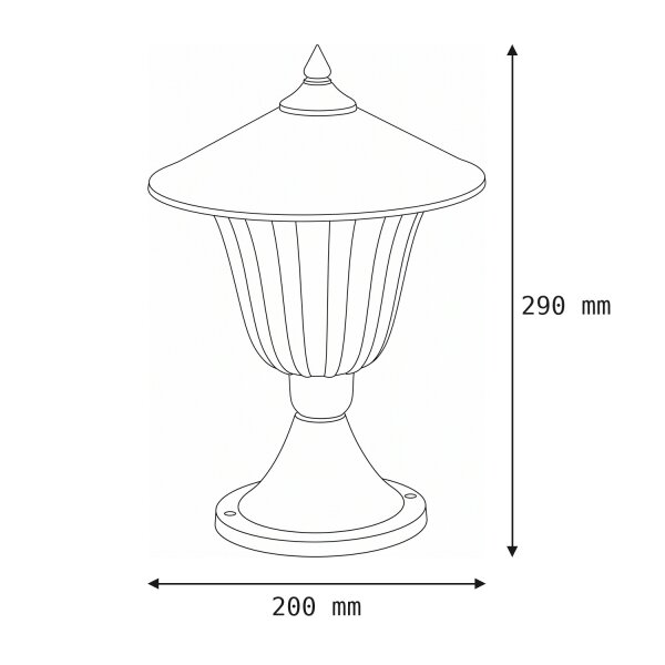 Eclairage de jardin en laiton verre inoxydable décoratif