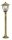 Lampe de jardin rustique sur pied H:83cm laiton