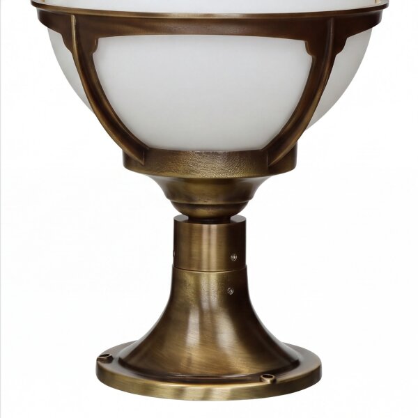 Premium lampe de socle extérieur en laiton véritable Antique