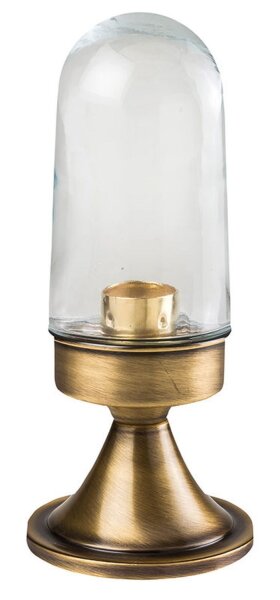 Petite lampe de socle extérieure laiton verre inoxydable