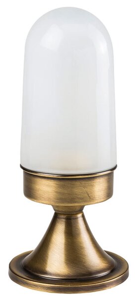 Lampe de jardin décorative laiton verre H:28cm extérieur