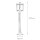 Lampe de jardin maritime laiton inoxydable H:89cm