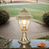 Lampadaire PAXI Laiton H:39cm Rustique Chemin de jardin