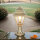 Lampadaire PAXI Laiton H:39cm Rustique Chemin de jardin