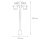 Lampadaire extérieur noir 2flmg rustique OTHONOI