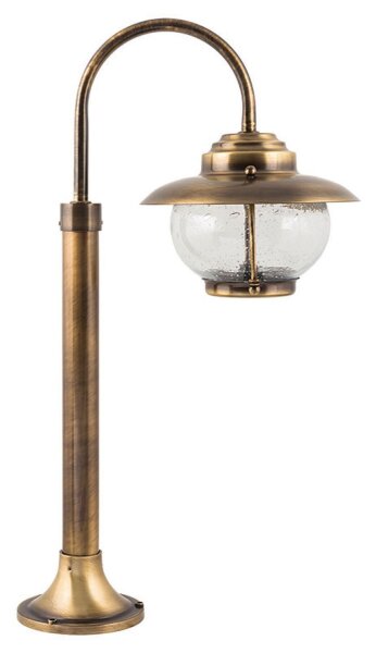 Lampe de jardin brillante laiton verre chemin Premium