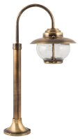 Lampe de jardin brillante laiton verre chemin Premium