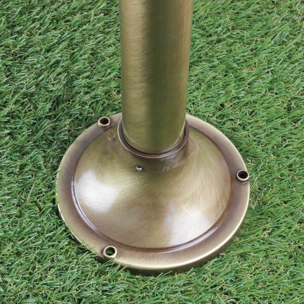 Lampe dextérieur Lampadaire en laiton véritable antique MYKO
