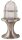 Lampe de socle SANTORIN Nickel Laiton v&eacute;ritable H:28cm