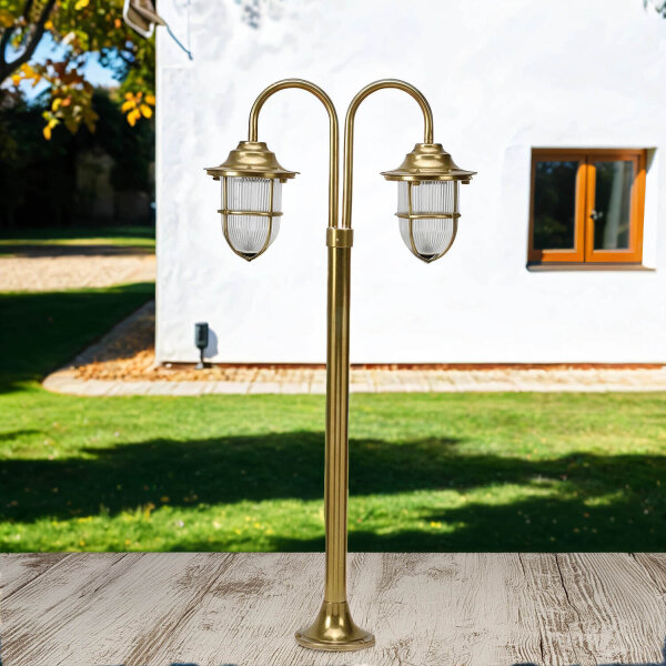 Lampe dextérieur laiton H:85cm Maritim Weg Garten IP54