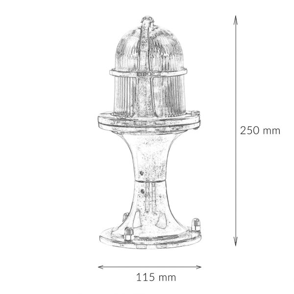 Lampe dextérieur sur pied Laiton H:25cm Chemin de jardin