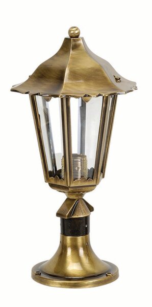 Lampe dallée laiton H:39cm Rustique jardin SITIA