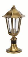 Lampe dall&eacute;e laiton H:39cm Rustique jardin SITIA
