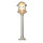 Lampe de jardin laiton H:62cm en nickel Chemin Terrasse