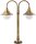 Lampadaire en laiton 65cm de haut Maritim ext&eacute;rieur VOLOS