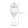 Luminaire de socle rustique extérieur 58 cm protégé contre la pluie