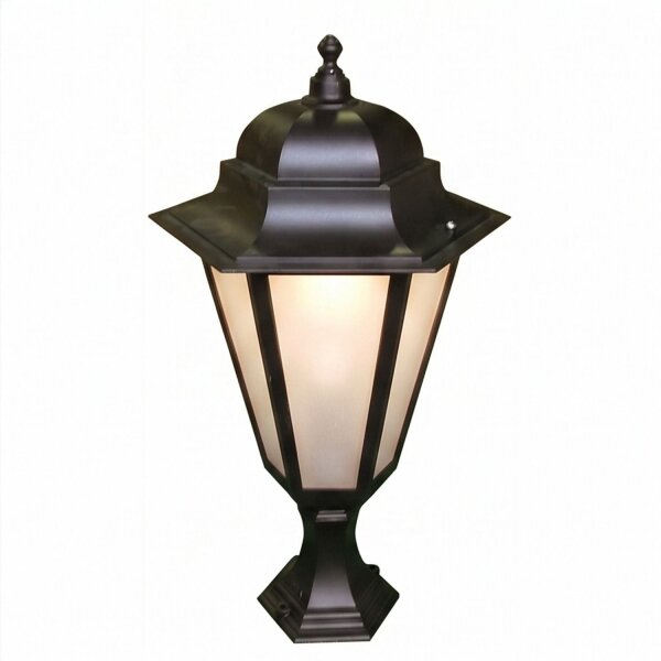 Luminaire de socle extérieur Noir IP43 81 cm E27 Rustique