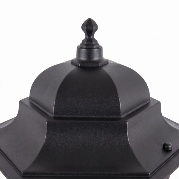 Luminaire de socle extérieur Noir IP43 81 cm E27 Rustique