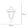Luminaire de socle extérieur Noir IP43 81 cm E27 Rustique