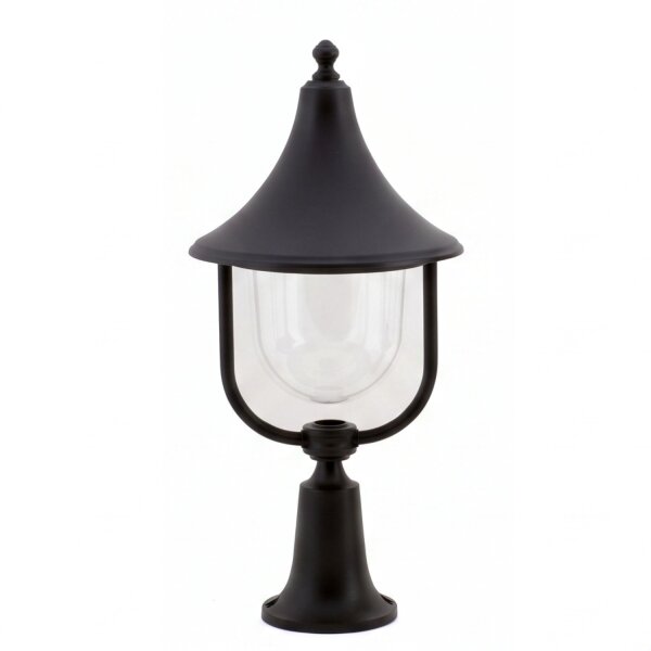 Lampe de socle extérieure Noir 57 cm IP43 E27 Rustique