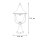 Lampe de socle extérieure Noir 57 cm IP43 E27 Rustique