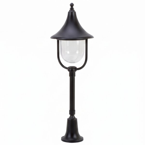 Lampe dallée rustique noire 87 cm IP43 protégée contre la pluie