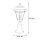Lampe dallée rustique jardin terrasse 44 cm IP44