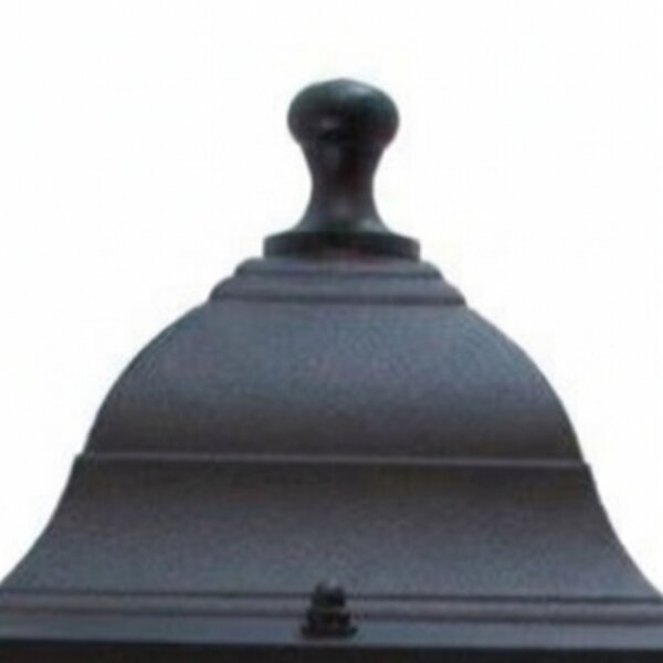 Luminaire de socle noir extérieur 38 cm petit rustique