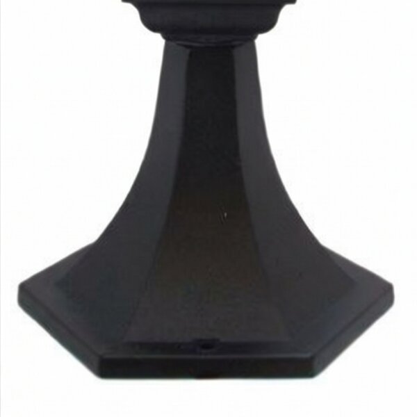 Luminaire de socle noir extérieur 38 cm petit rustique