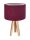 Lampe de table AIMEE Baie Argent Bois 46cm R&eacute;tro