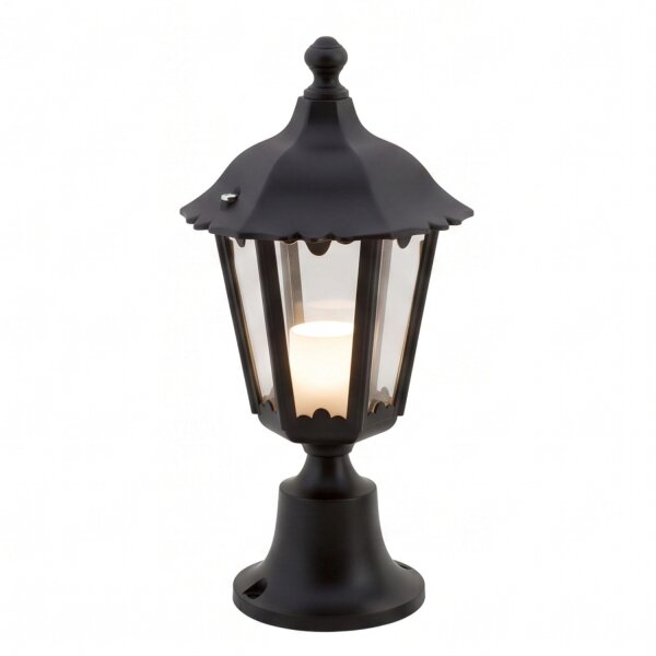 Luminaire de socle extérieur E27 noir 40 cm IP43