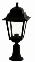 Lampe dext&eacute;rieur rustique noire IP44 aluminium E27